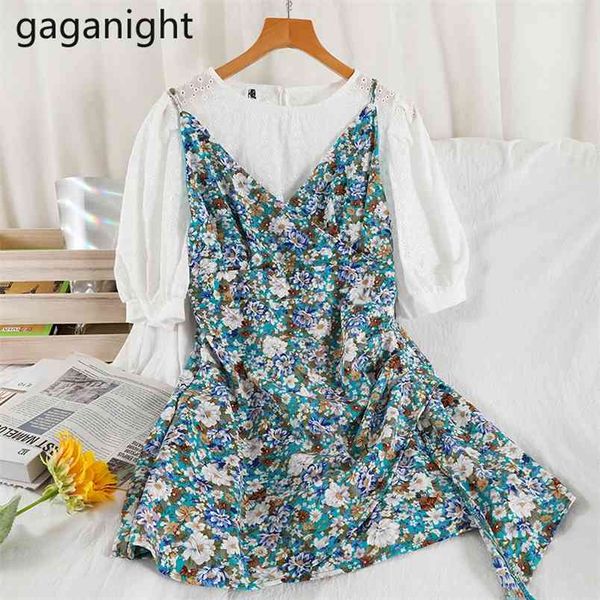 summer two piece suit sleeveless floral print mini sling dress+short sleeve white blouse 2 pieces set vintage 210601
summer two piece suit sleeveless floral print mini sling dress+short sleeve white blouse 2 pieces set vintage 210601