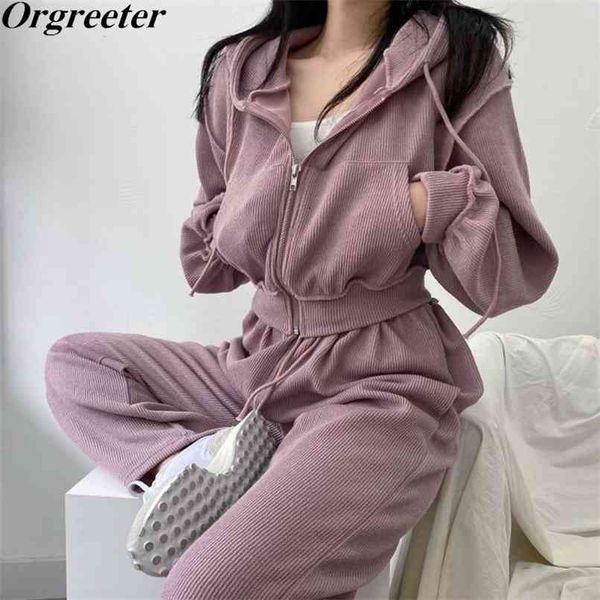 sweet candy color sweashirt trousers tracksuit women outfits short hoodies jacket elastic waist pants corduroy sport 2 piece set 210602, White
sweet candy color sweashirt trousers tracksuit women outfits short hoodies jacket elastic waist pants corduroy sport 2 piece set 210602, White