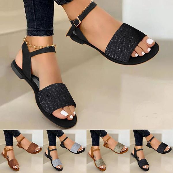 sandals women's gladiator open toe summer large size pure color buckle flat casual female platform beach shoes r5, Black
sandals women's gladiator open toe summer large size pure color buckle flat casual female platform beach shoes r5, Black