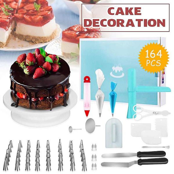 cake decorating tools set turntable pastry bags nozzle bakware baking accessories sets tool &
cake decorating tools set turntable pastry bags nozzle bakware baking accessories sets tool &