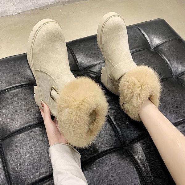 boots 2021 fluffy faux fur square heels ankle for women fashion buckle platform woman short plush warm shoes lady, Black
boots 2021 fluffy faux fur square heels ankle for women fashion buckle platform woman short plush warm shoes lady, Black