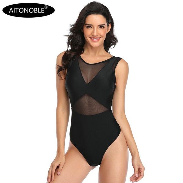 one-piece suits aitonoble ladies one piece swimsuit women slimming swimwear with mesh deep rash guard bathing
one-piece suits aitonoble ladies one piece swimsuit women slimming swimwear with mesh deep rash guard bathing