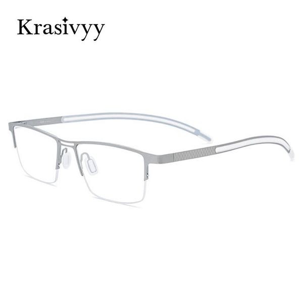 fashion sunglasses frames krasivyy square glasses frame men ultralight pure titanium myopia prescription eye for half optical eyewear, Black
fashion sunglasses frames krasivyy square glasses frame men ultralight pure titanium myopia prescription eye for half optical eyewear, Black