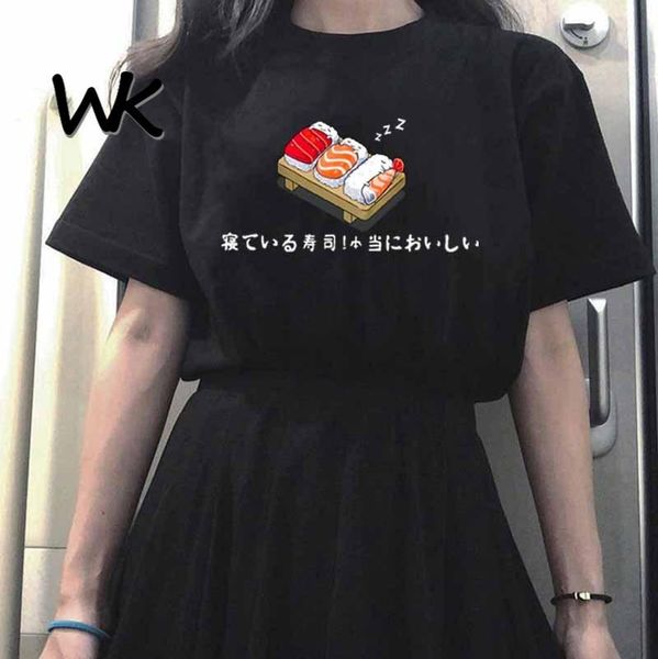 women's t-shirt wk sushi t shirt women summer casual tshirts tees harajuku korean style graphic kawaii female t-shirts woman cothing, White
women's t-shirt wk sushi t shirt women summer casual tshirts tees harajuku korean style graphic kawaii female t-shirts woman cothing, White