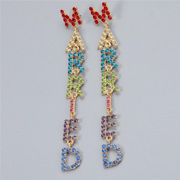 dangle & chandelier jujia fashion jewelry exaggerated creative letters married colorful women's statement long drop earrings, Silver
dangle & chandelier jujia fashion jewelry exaggerated creative letters married colorful women's statement long drop earrings, Silver