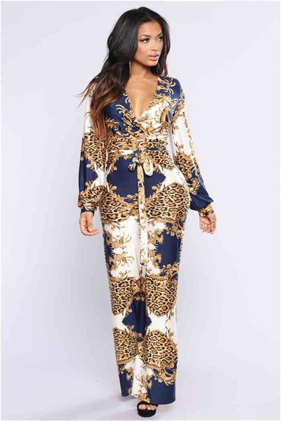 womens fashion desinger jumpsuits floeal print lapel neck long sleeve pants summer autumn style female clothing, Black;white
womens fashion desinger jumpsuits floeal print lapel neck long sleeve pants summer autumn style female clothing, Black;white
