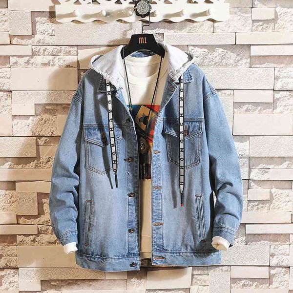 downs men's fashion streetwear loose blue black hooded hip-hop style solid color casual cotton denim jacket
downs men's fashion streetwear loose blue black hooded hip-hop style solid color casual cotton denim jacket