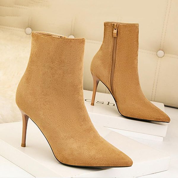 boots british style stiletto fashion women's casual short high-heeled spring 2021, Black
boots british style stiletto fashion women's casual short high-heeled spring 2021, Black