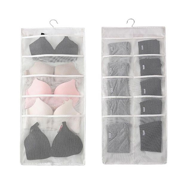 hanging baskets double-sided storage wall bag home underwear and socks mesh bedroom 11.28
hanging baskets double-sided storage wall bag home underwear and socks mesh bedroom 11.28