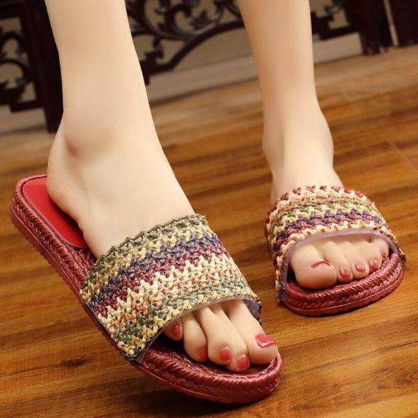 slippers summer colorful women flat with shoes breathable ladies woven for outside size 36-40 waterproof beach female slides, Black
slippers summer colorful women flat with shoes breathable ladies woven for outside size 36-40 waterproof beach female slides, Black