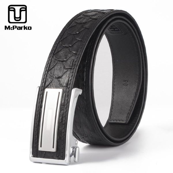 mcparko luxury men leather belt automatic buckle genuine python business suit belts elegant black male's straps, Black;brown
mcparko luxury men leather belt automatic buckle genuine python business suit belts elegant black male's straps, Black;brown
