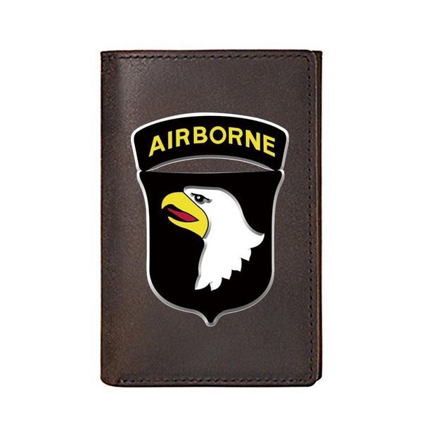 personality genuine leather wallet for men luxury 101st airborne division male purses short money bags wallets, Red;black
personality genuine leather wallet for men luxury 101st airborne division male purses short money bags wallets, Red;black