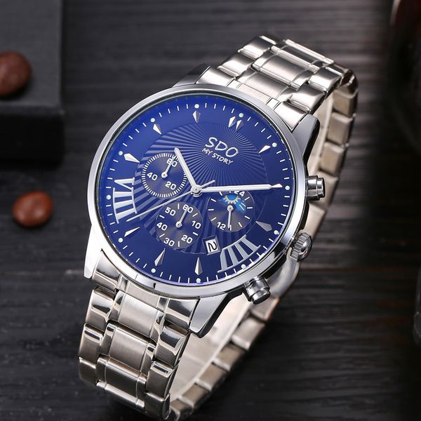 designer watch brand watches luxury watch large dial business men's luminous multifunctional trend steel band calendar, Slivery;brown
designer watch brand watches luxury watch large dial business men's luminous multifunctional trend steel band calendar, Slivery;brown