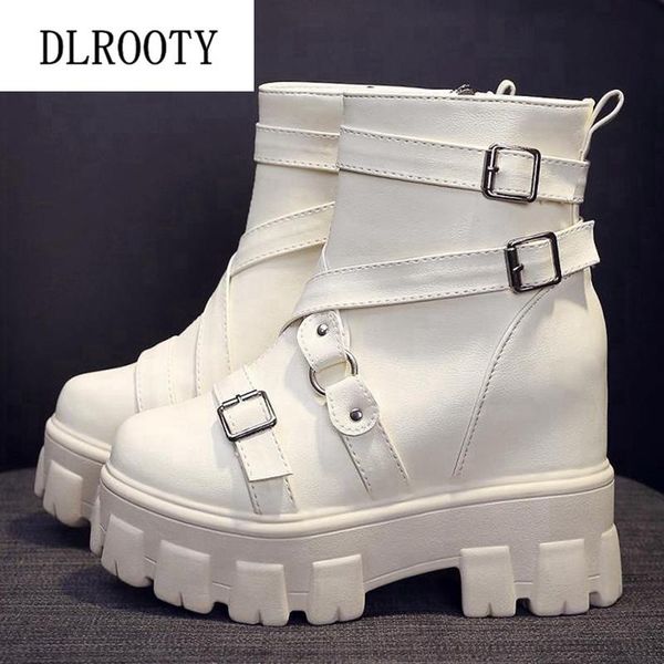women ankle boots autumn female casual shoes thick sole flat fashion platform round toe buckle strap solid comfortable, Black
women ankle boots autumn female casual shoes thick sole flat fashion platform round toe buckle strap solid comfortable, Black