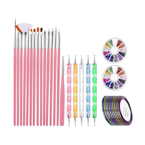 colors pink white black nail dotting pen stripping tape line brush for manicure gel art tools brushes, Yellow
colors pink white black nail dotting pen stripping tape line brush for manicure gel art tools brushes, Yellow