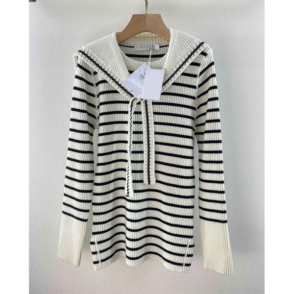 women's sweaters winter women high end striped knitted wool pullover long sleeve removable sailor collar kawaii sweater preppy style sl, White;black
women's sweaters winter women high end striped knitted wool pullover long sleeve removable sailor collar kawaii sweater preppy style sl, White;black