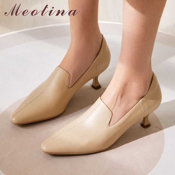 meotina pointed toe genuine leather women shoes high heel ladies pumps stiletto heels office footwear female apricot spring 40 210520, Black
meotina pointed toe genuine leather women shoes high heel ladies pumps stiletto heels office footwear female apricot spring 40 210520, Black