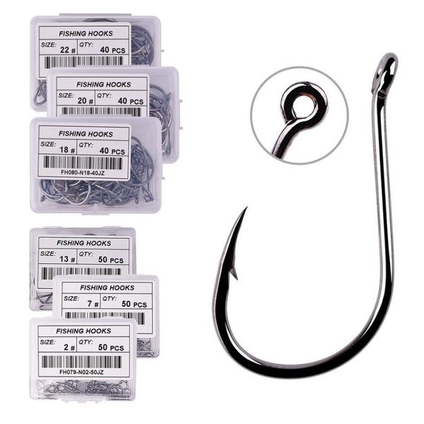 fishing hooks 40/100pcs set carbon steel single circle fishhook jip barbed carp sea tackle accessories
fishing hooks 40/100pcs set carbon steel single circle fishhook jip barbed carp sea tackle accessories