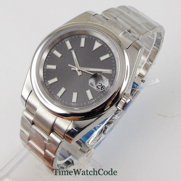 wristwatches sterile genuine miyota 8215 36mm automatic men's watch sapphire glass date black dial oyster bracelet luminous cyclops bli, Slivery;brown
wristwatches sterile genuine miyota 8215 36mm automatic men's watch sapphire glass date black dial oyster bracelet luminous cyclops bli, Slivery;brown