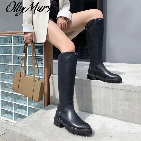 boots ollymurs winter genuine leather knee high woman pointed toes motorcyle, Black
boots ollymurs winter genuine leather knee high woman pointed toes motorcyle, Black
