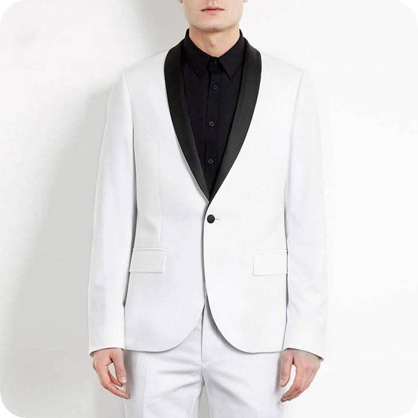 black shawl lapel white men suits wedding blazers man jacket groom tuxedos slim fit terno masculino costume homme 2piece men's &, White;black
black shawl lapel white men suits wedding blazers man jacket groom tuxedos slim fit terno masculino costume homme 2piece men's &, White;black