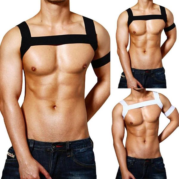 bras sets men nylon body chest harness elastic shoulder strap stage costume clubwear, Red;black
bras sets men nylon body chest harness elastic shoulder strap stage costume clubwear, Red;black