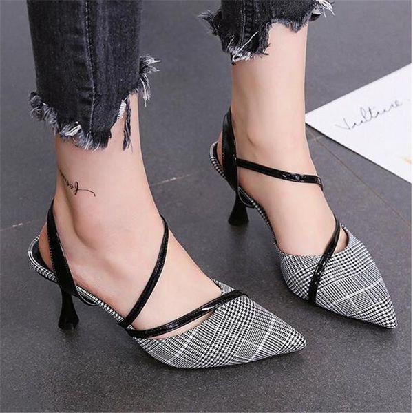 dress shoes big size 35-39 stiletto heels women pumps plaid pointed toe ol shallow thin footwear spring party ladies, Black
dress shoes big size 35-39 stiletto heels women pumps plaid pointed toe ol shallow thin footwear spring party ladies, Black