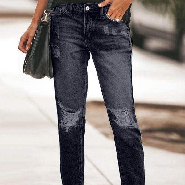 women's pants & capris button denim jeans women streetwear elastic waist solid color pockets trousers casual ropa mujer, Black;white
women's pants & capris button denim jeans women streetwear elastic waist solid color pockets trousers casual ropa mujer, Black;white