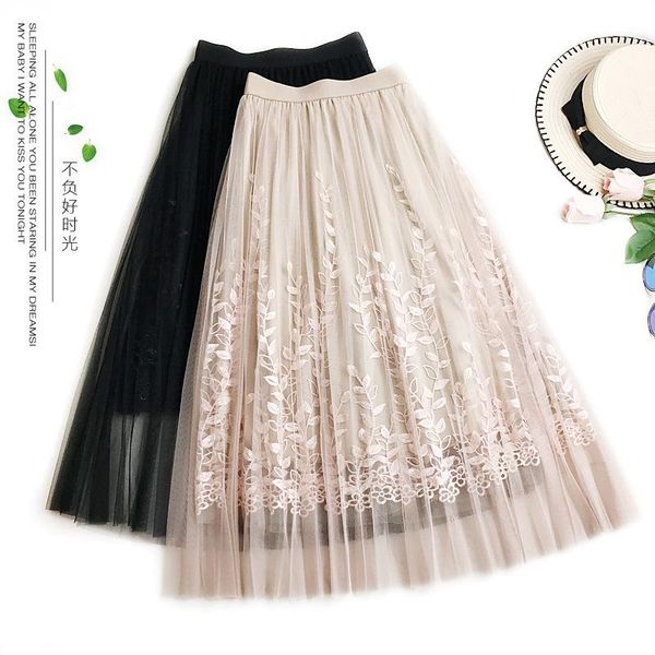 skirts pleated tulle embroidery skirt women mesh party midi high waist saias long faldas mujer jupe femme ball gown, Black
skirts pleated tulle embroidery skirt women mesh party midi high waist saias long faldas mujer jupe femme ball gown, Black