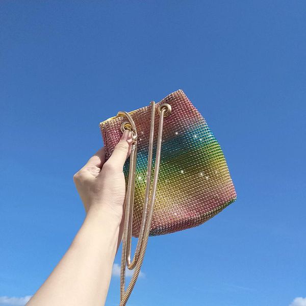 evening bags rhinestone king women shoulder bag luxury chain handbag female color mesh diamond bucket designer brand messenger
evening bags rhinestone king women shoulder bag luxury chain handbag female color mesh diamond bucket designer brand messenger