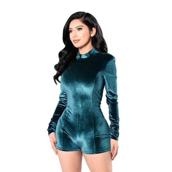 women's jumpsuits & rompers women fashion velvet jumpsuit romper womens long sleeve skinny warm playsuit short trousers, Black;white
women's jumpsuits & rompers women fashion velvet jumpsuit romper womens long sleeve skinny warm playsuit short trousers, Black;white