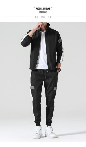 men's tracksuits 2021 spring and autumn clothing fashion casual suit agency work handsome young two-piece, Gray
men's tracksuits 2021 spring and autumn clothing fashion casual suit agency work handsome young two-piece, Gray