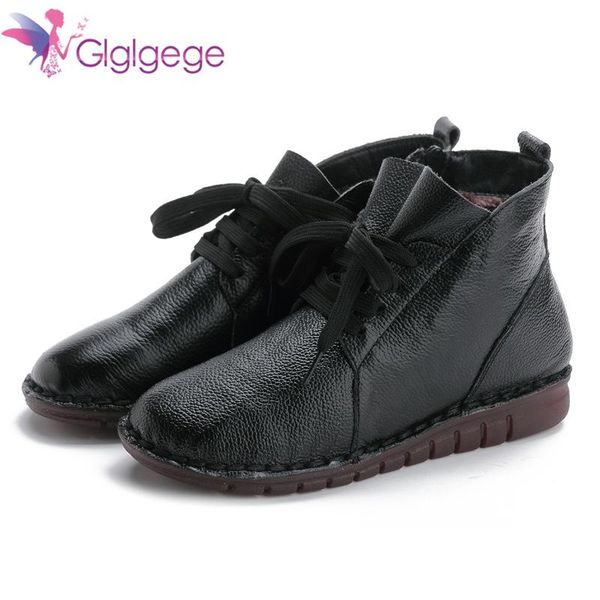 boots xiuteng fashion autumn lace-up flat genuine leather ankle shoes vintage casual handmade side women boot, Black
boots xiuteng fashion autumn lace-up flat genuine leather ankle shoes vintage casual handmade side women boot, Black