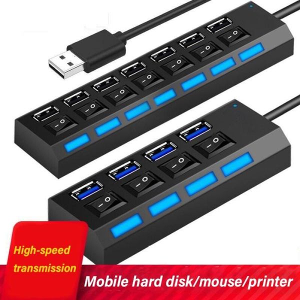 hubs 4/7 ports usb hub 2.0 high speed splitter use power adapter multiple expander with switch for pc laptop
hubs 4/7 ports usb hub 2.0 high speed splitter use power adapter multiple expander with switch for pc laptop