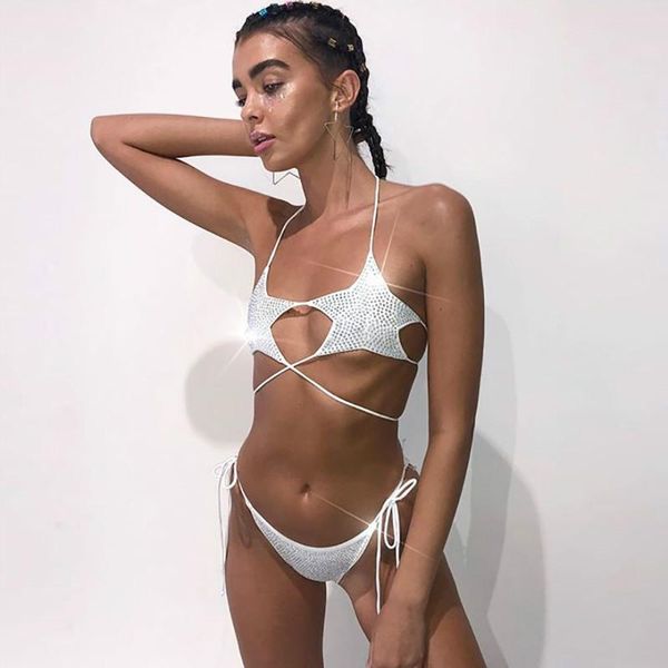 strar rhinestone beach bra set lingerie lace up halter vest & mini underwears women club swimwear briefs women's tracksuits, Gray
strar rhinestone beach bra set lingerie lace up halter vest & mini underwears women club swimwear briefs women's tracksuits, Gray