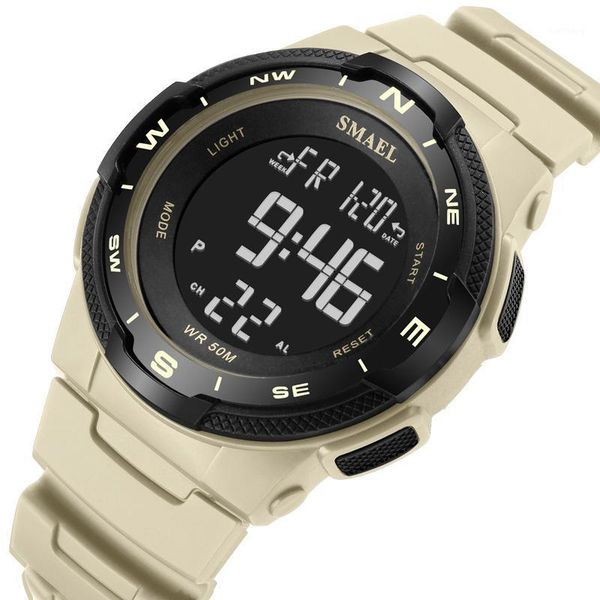 digital watches sport waterproof smael sports watch luminous satch reloj hombre 1362b men military clock for male wristwatches, Slivery;brown
digital watches sport waterproof smael sports watch luminous satch reloj hombre 1362b men military clock for male wristwatches, Slivery;brown