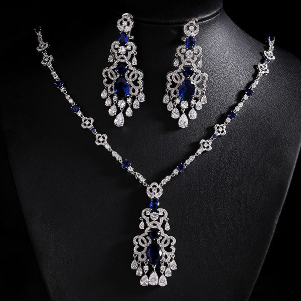 ladies banquet zircon necklace royal style bridal dress for women jewelry stud earrings set gift, Silver
ladies banquet zircon necklace royal style bridal dress for women jewelry stud earrings set gift, Silver
