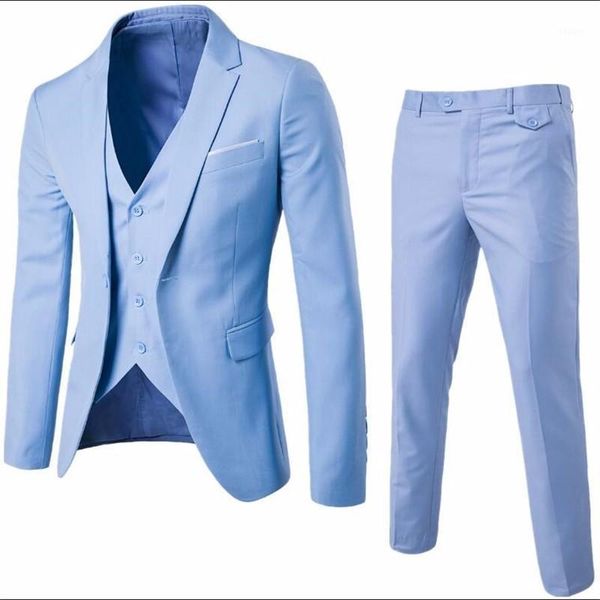 men's suits & blazers (jacket+pant+vest) luxury men wedding suit male slim fit for costume business formal party blue classic black, White;black
men's suits & blazers (jacket+pant+vest) luxury men wedding suit male slim fit for costume business formal party blue classic black, White;black