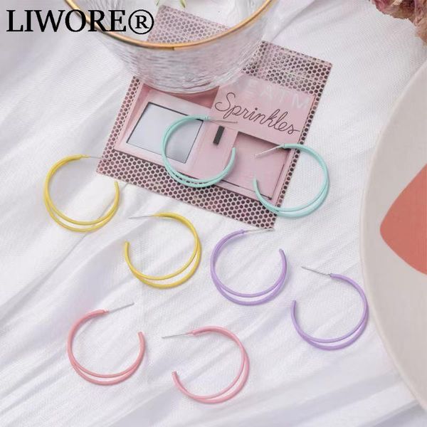 hoop & huggie liwore fashion glamour women earrings sweet and cute geometric semicircle pendant for brincos2021 jewelry, Golden;silver
hoop & huggie liwore fashion glamour women earrings sweet and cute geometric semicircle pendant for brincos2021 jewelry, Golden;silver