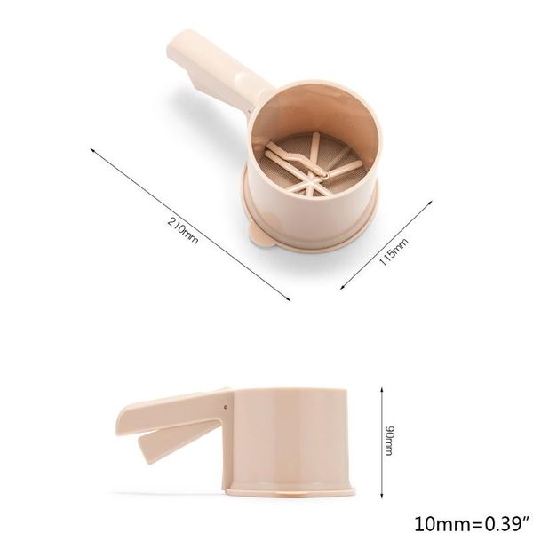 semi-automatic flour sieve mechanical hand-held sifter shaker cup shape l5ye baking & pastry tools
semi-automatic flour sieve mechanical hand-held sifter shaker cup shape l5ye baking & pastry tools
