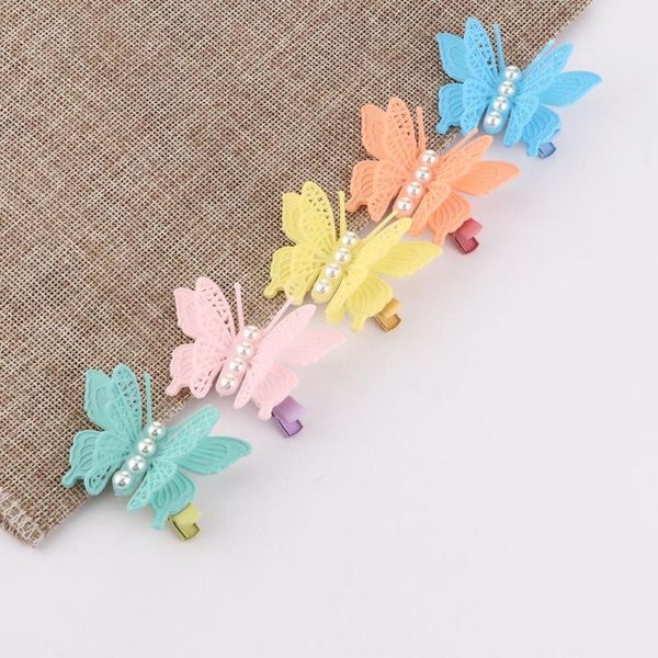 pair candy color sweet butterfly hair clips for baby girls barrettes hairpins children accessories styling tool, Slivery;white
pair candy color sweet butterfly hair clips for baby girls barrettes hairpins children accessories styling tool, Slivery;white