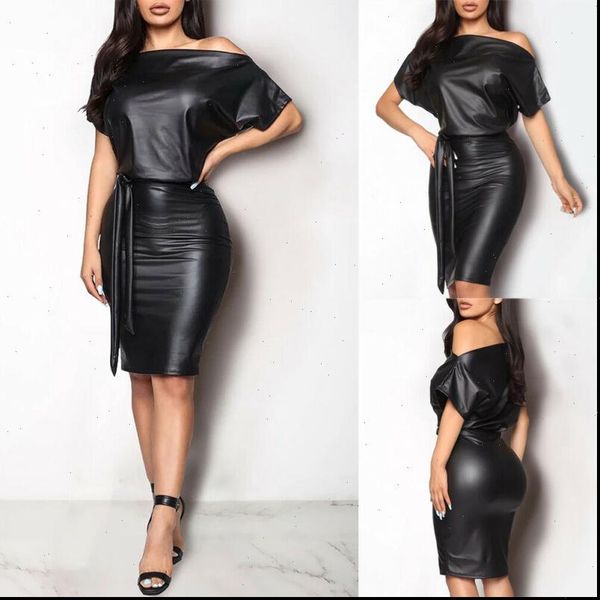 women womens dresses pu leather dress elegant formal party office lady midi skinny zipper black off shoulder bandage club, Black;gray
women womens dresses pu leather dress elegant formal party office lady midi skinny zipper black off shoulder bandage club, Black;gray