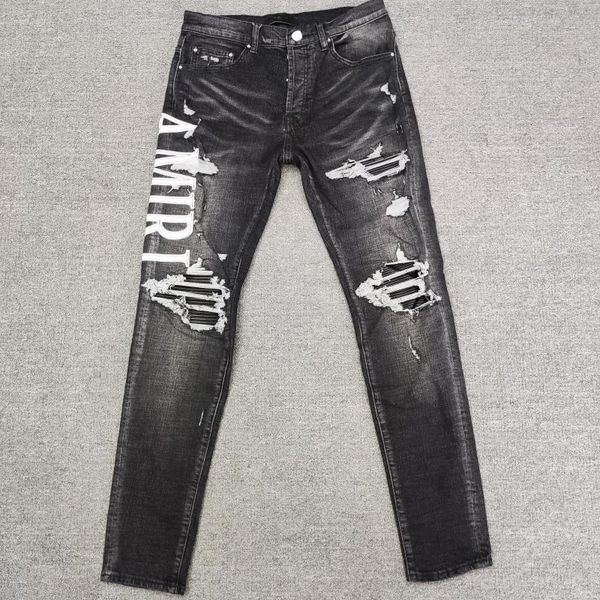men's jeans european style streetwear motorcycle pants 2021 trend washed patchwork slim hip hop men los hombres, Blue
men's jeans european style streetwear motorcycle pants 2021 trend washed patchwork slim hip hop men los hombres, Blue