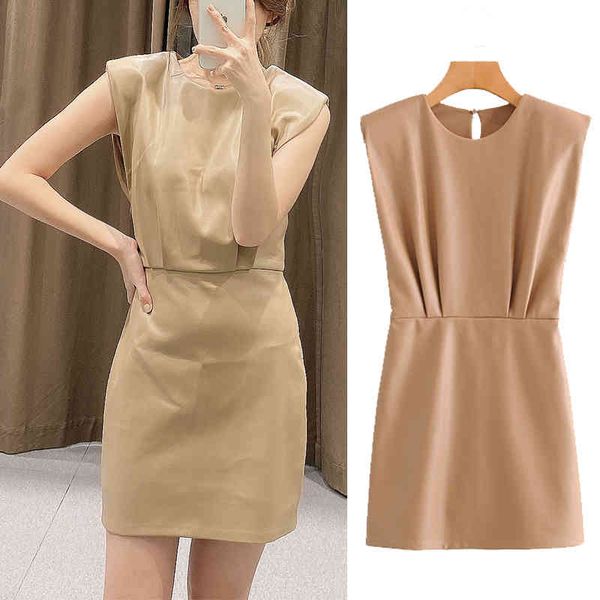 casual dresses fashion summer imitation leather zipper mini o-neck sleeveless slim waist chic party dresses hu8u, Black;gray
casual dresses fashion summer imitation leather zipper mini o-neck sleeveless slim waist chic party dresses hu8u, Black;gray