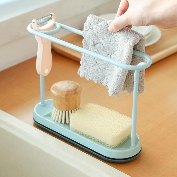 1pc kitchen rack double layer storage basket sponge drain holder plastic organizer sink accessories & organization
1pc kitchen rack double layer storage basket sponge drain holder plastic organizer sink accessories & organization