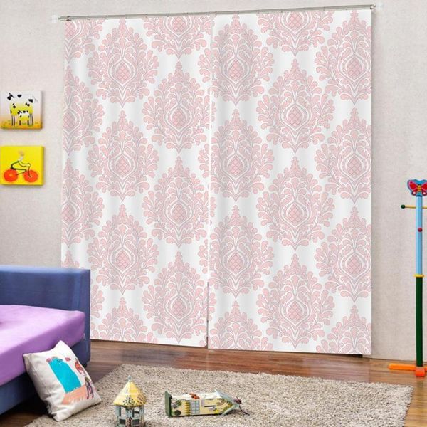 curtain & drapes european style pink print polyester fabric for living room bedroom blackout indoor decor (left and right side)
curtain & drapes european style pink print polyester fabric for living room bedroom blackout indoor decor (left and right side)
