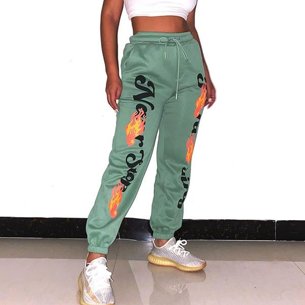 women's pants & capris loose sweatpants, stylish letter flame print elastic waist jogger running, Black;white
women's pants & capris loose sweatpants, stylish letter flame print elastic waist jogger running, Black;white