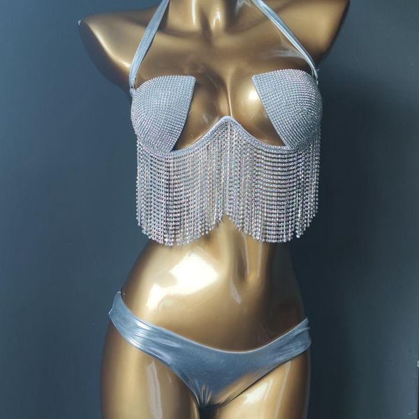 women's swimwear 2021 vacation tassels diamond bikini set chain rhinestone push up women beachwear swimsuit, White;black
women's swimwear 2021 vacation tassels diamond bikini set chain rhinestone push up women beachwear swimsuit, White;black