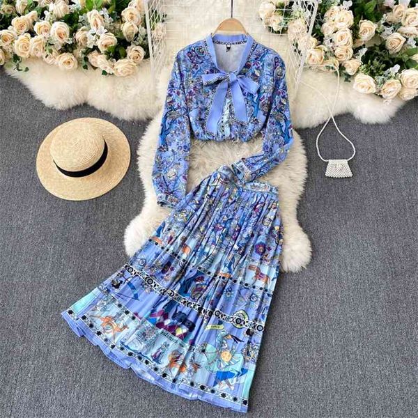 elegant women 2 piece sets blue long sleeve bow tied shirt and high waist midi pleated skirt suits female clothing 210603, White
elegant women 2 piece sets blue long sleeve bow tied shirt and high waist midi pleated skirt suits female clothing 210603, White