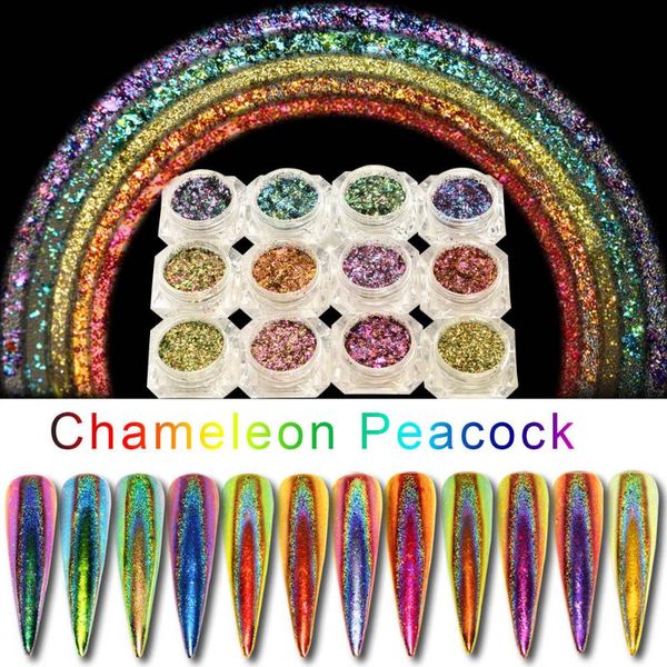 nail glitter 1box peacock holographic chameleon sequins colorful laser powder dust art decorations pigment, Silver;gold
nail glitter 1box peacock holographic chameleon sequins colorful laser powder dust art decorations pigment, Silver;gold